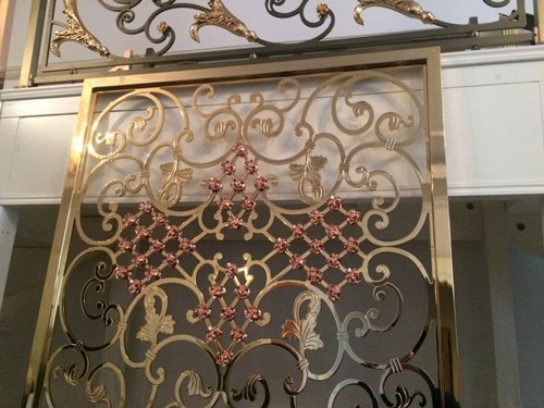 花藤鏤空不銹鋼屏風